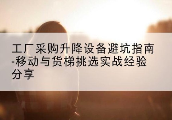 望谟移动式升降机怎么选-工厂采购升降设备避坑指南-移动与货梯挑选实战经验分享